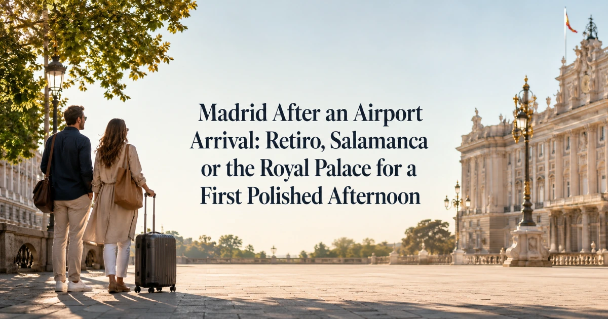 madrid — Madrid After an Airport Arrival: Retiro, Salamanca or the Royal Palace for a First Polished Afternoon