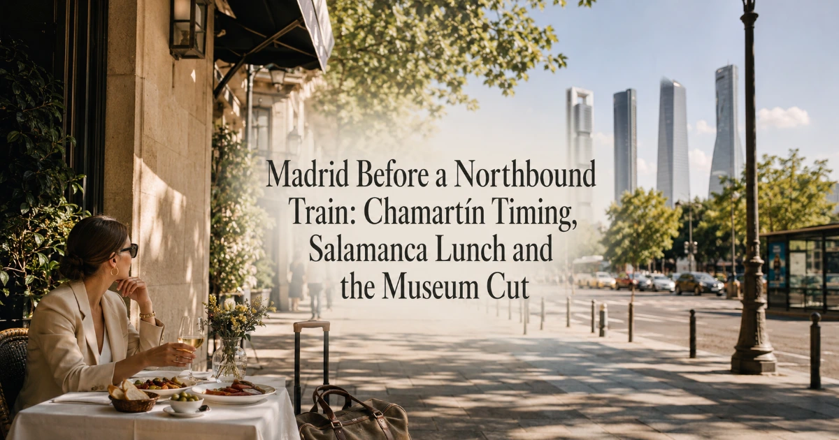 Madrid — Madrid Before a Northbound Train: Chamartín Timing, Salamanca Lunch and the Museum Cut