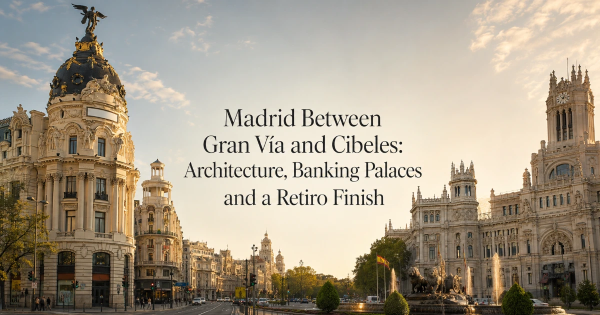 Madrid — Madrid Between Gran Vía and Cibeles: Architecture, Banking Palaces and a Retiro Finish