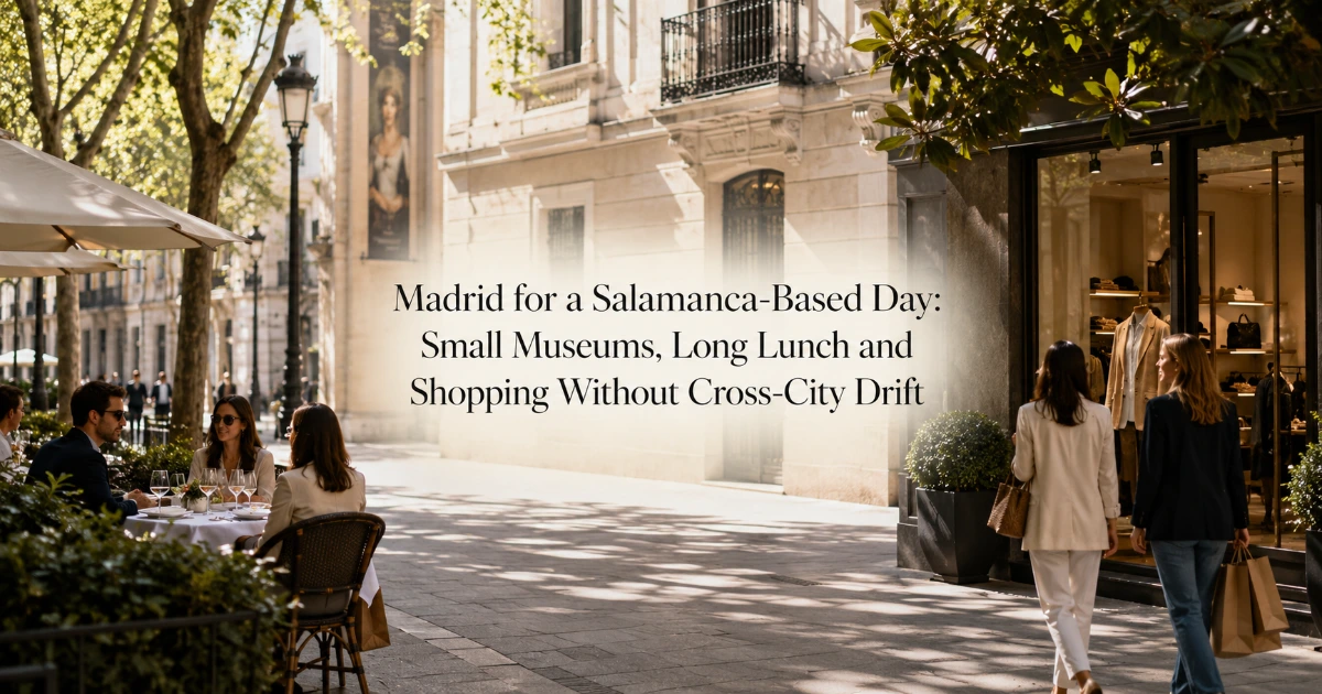Madrid — Madrid for a Salamanca-Based Day: Small Museums, Long Lunch and Shopping Without Cross-City Drift