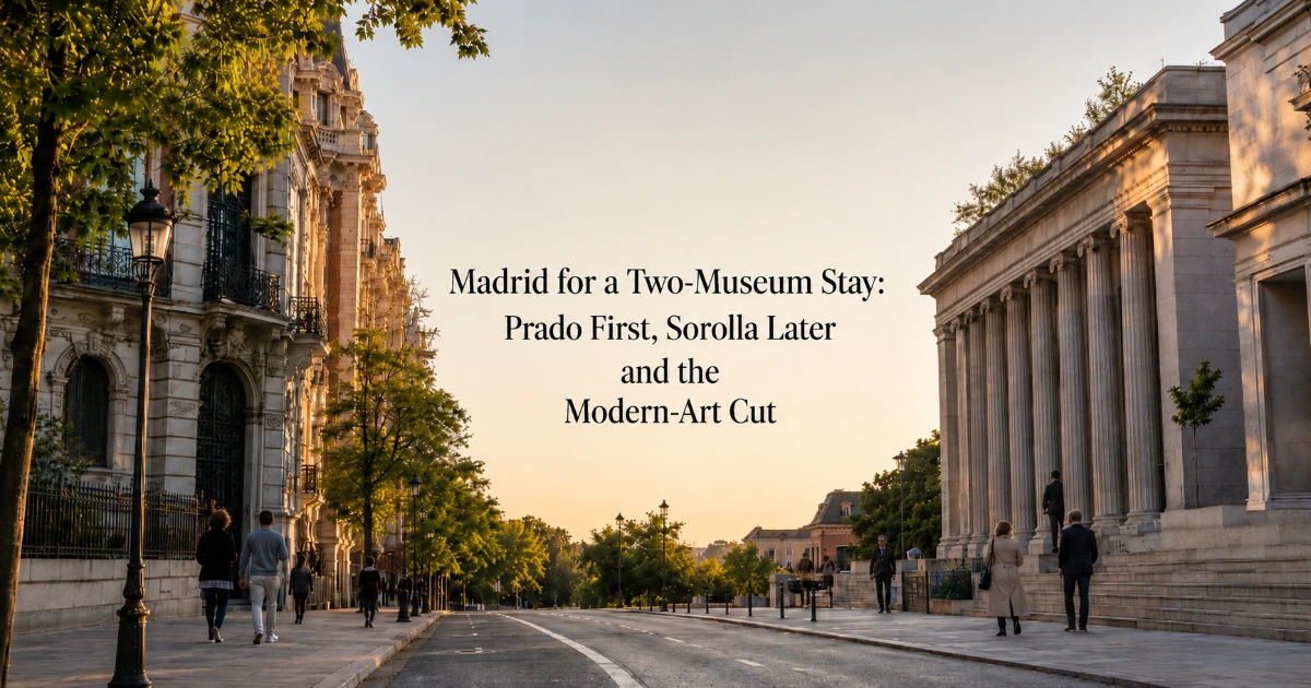 Madrid — Madrid for a Two-Museum Stay: Prado First, Sorolla Later and the Modern-Art Cut