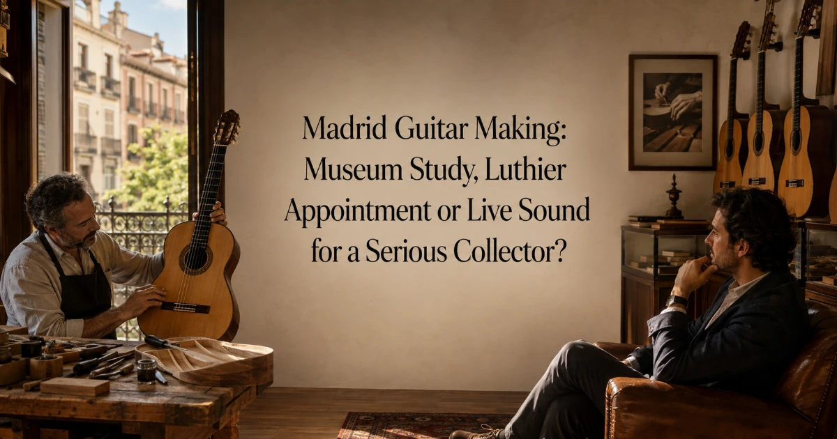 Madrid — Madrid Guitar Making: Museum Study, Luthier Appointment or Live Sound for a Serious Collector?