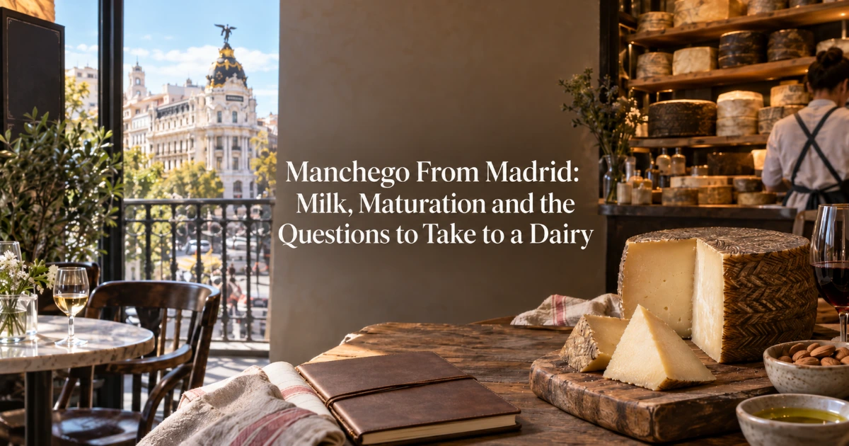 Madrid — Manchego From Madrid: Milk, Maturation and the Questions to Take to a Dairy
