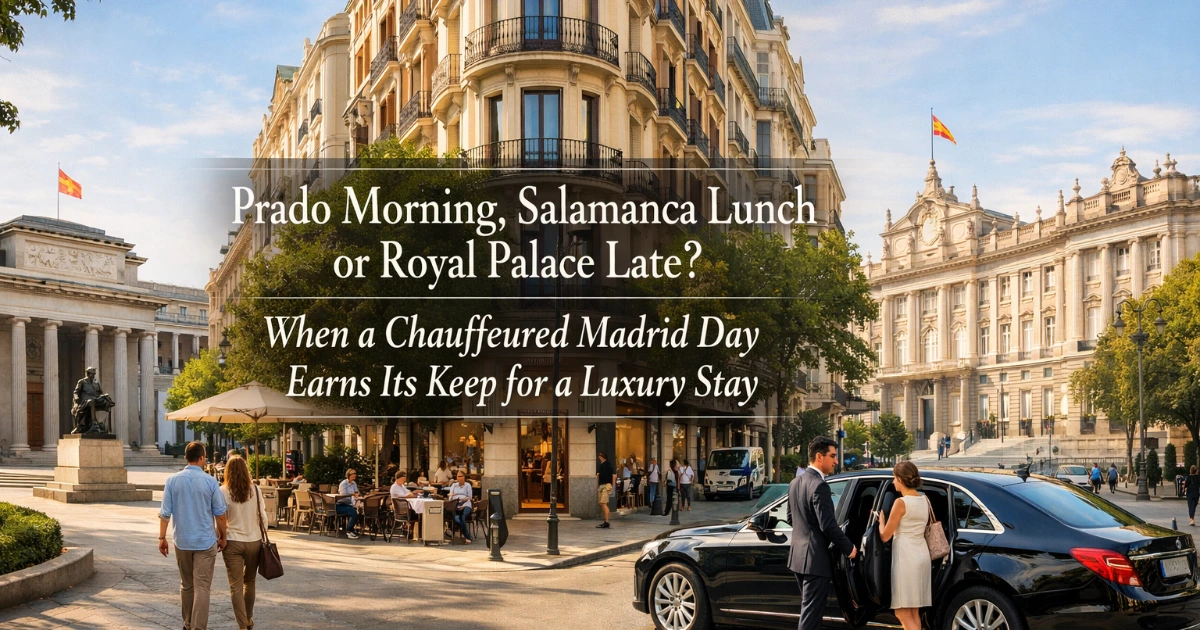 madrid — Prado Morning, Salamanca Lunch or Royal Palace Late? When a Chauffeured Madrid Day Earns Its Keep for a Luxury Stay