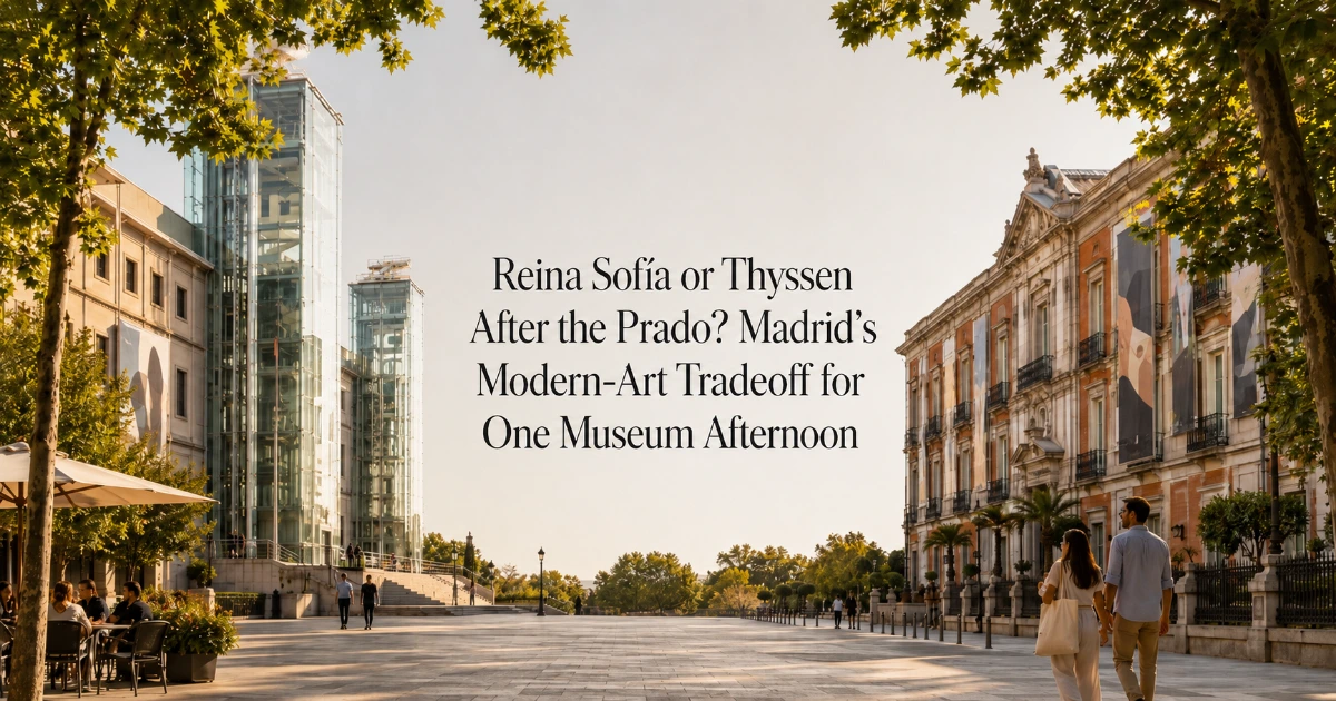 Madrid — Reina Sofía or Thyssen After the Prado? Madrid’s Modern-Art Tradeoff for One Museum Afternoon