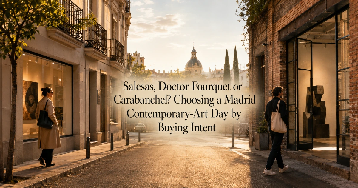 Madrid — Salesas, Doctor Fourquet or Carabanchel? Choosing a Madrid Contemporary-Art Day by Buying Intent