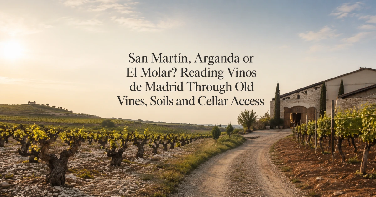 Madrid — San Martín, Arganda or El Molar? Reading Vinos de Madrid Through Old Vines, Soils and Cellar Access