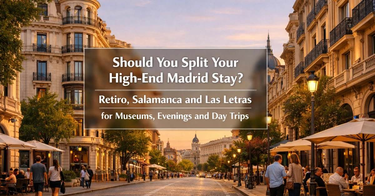 madrid — Should You Split Your High-End Madrid Stay? Retiro, Salamanca and Las Letras for Museums, Evenings and Day Trips