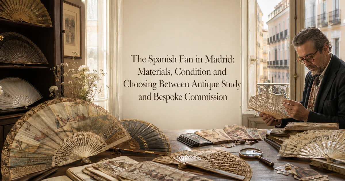 Madrid — The Spanish Fan in Madrid: Materials, Condition and Choosing Between Antique Study and Bespoke Commission
