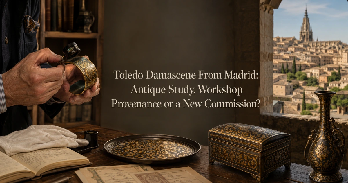 madrid — Toledo Damascene From Madrid: Antique Study, Workshop Provenance or a New Commission?