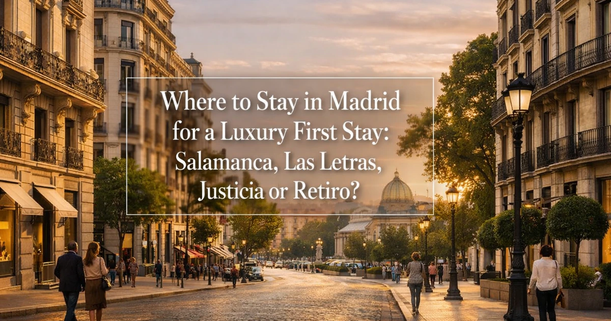 madrid — Where to Stay in Madrid for a Luxury First Stay: Salamanca, Las Letras, Justicia or Retiro?