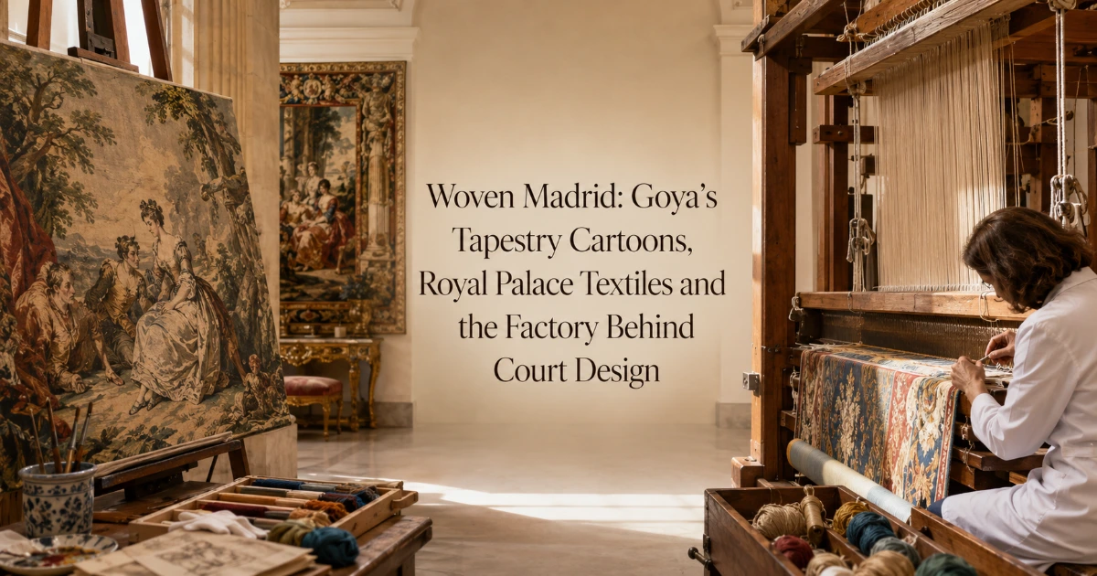 Madrid — Woven Madrid: Goya’s Tapestry Cartoons, Royal Palace Textiles and the Factory Behind Court Design