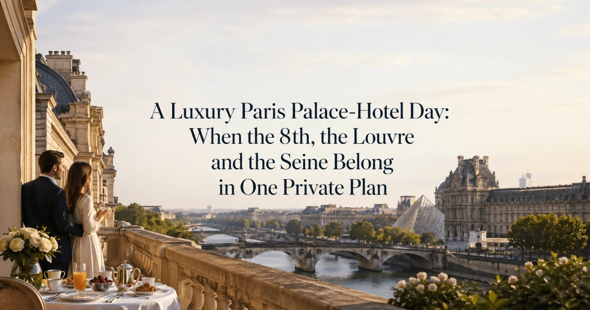 paris — A Luxury Paris Palace-Hotel Day: When the 8th, the Louvre and the Seine Belong in One Private Plan