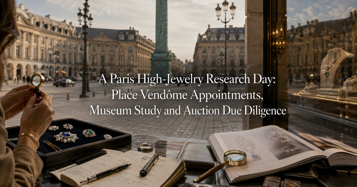 Paris — A Paris High-Jewelry Research Day: Place Vendôme Appointments, Museum Study and Auction Due Diligence