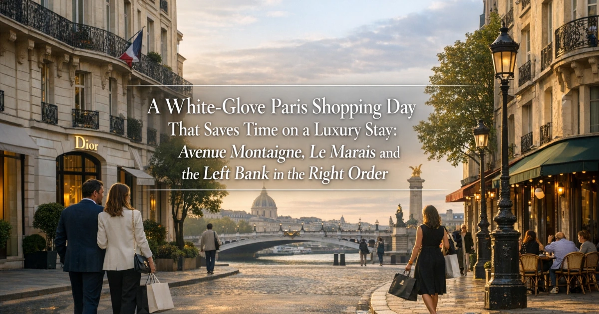paris — A White-Glove Paris Shopping Day That Saves Time on a Luxury Stay: Avenue Montaigne, Le Marais and the Left Bank in the Right Order