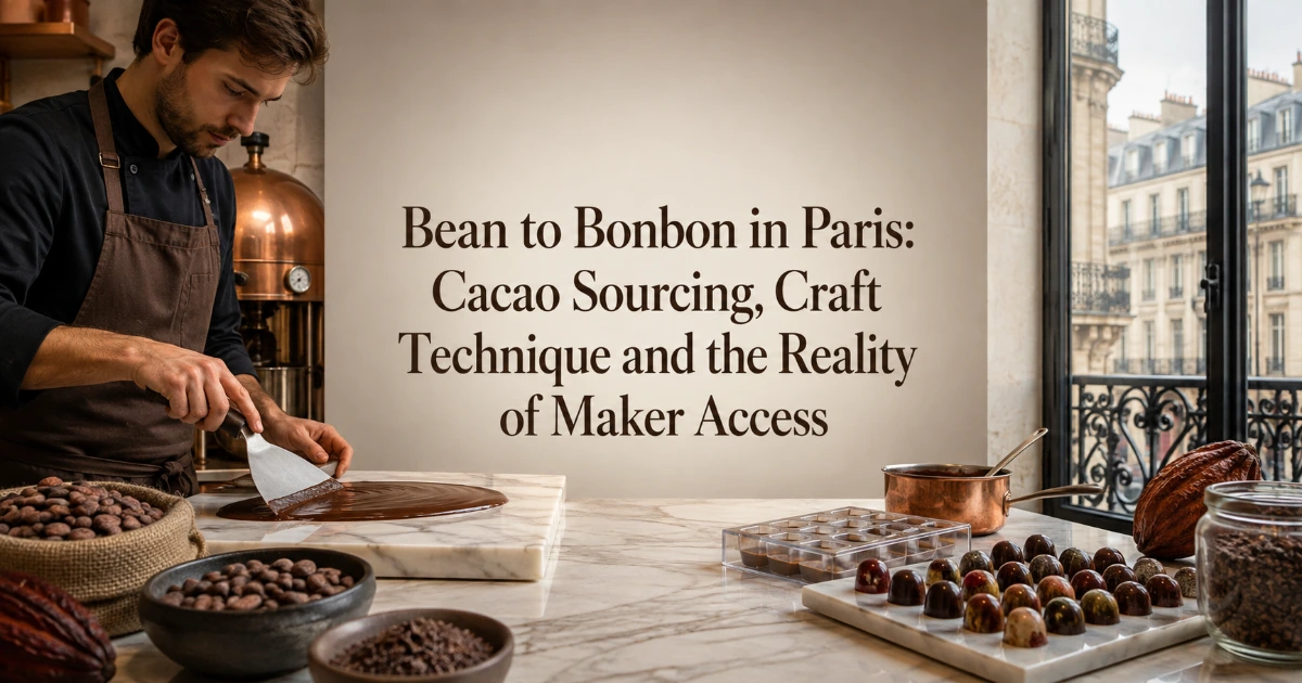 paris — Bean to Bonbon in Paris: Cacao Sourcing, Craft Technique and the Reality of Maker Access
