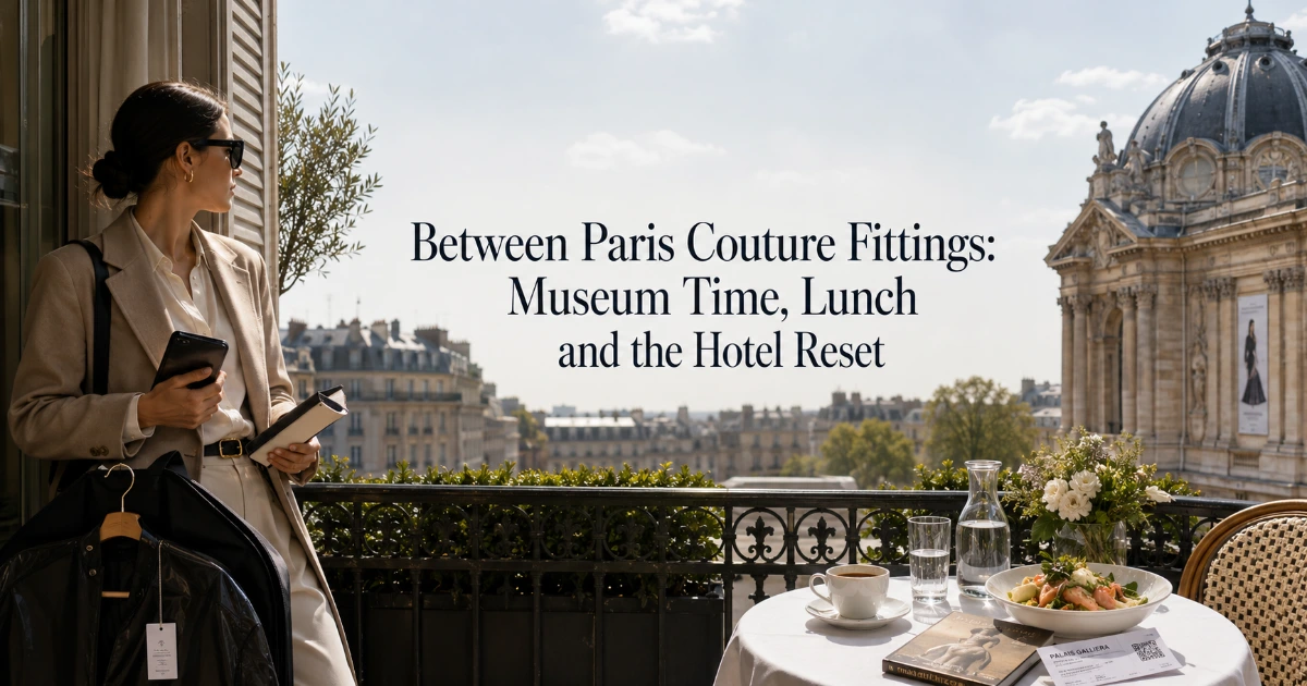 Paris — Between Paris Couture Fittings: Museum Time, Lunch and the Hotel Reset