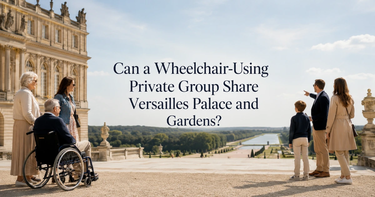 Paris — Can a Wheelchair-Using Private Group Share Versailles Palace and Gardens?
