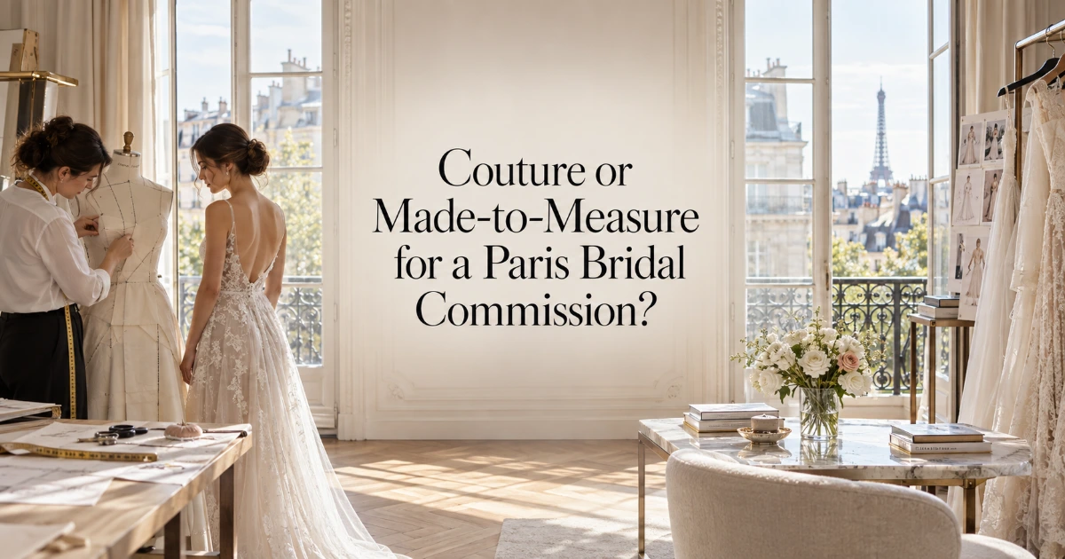 Paris — Couture or Made-to-Measure for a Paris Bridal Commission?