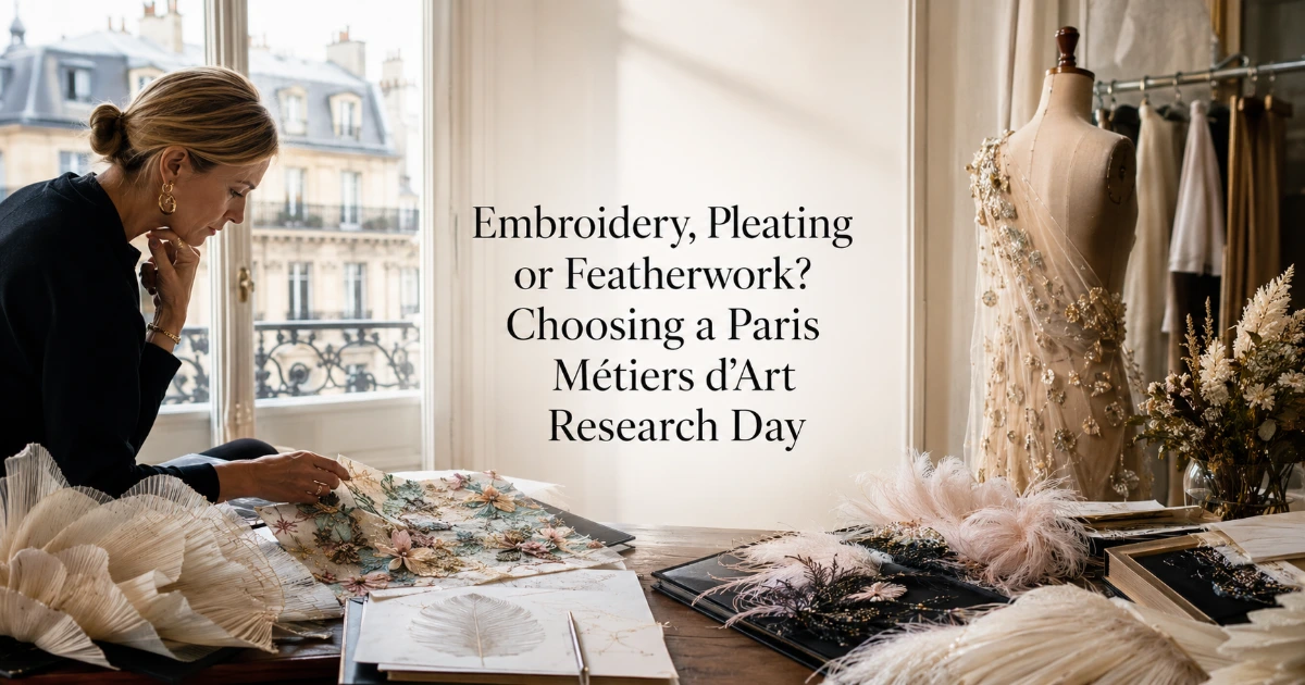 Paris — Embroidery, Pleating or Featherwork? Choosing a Paris Métiers d’Art Research Day