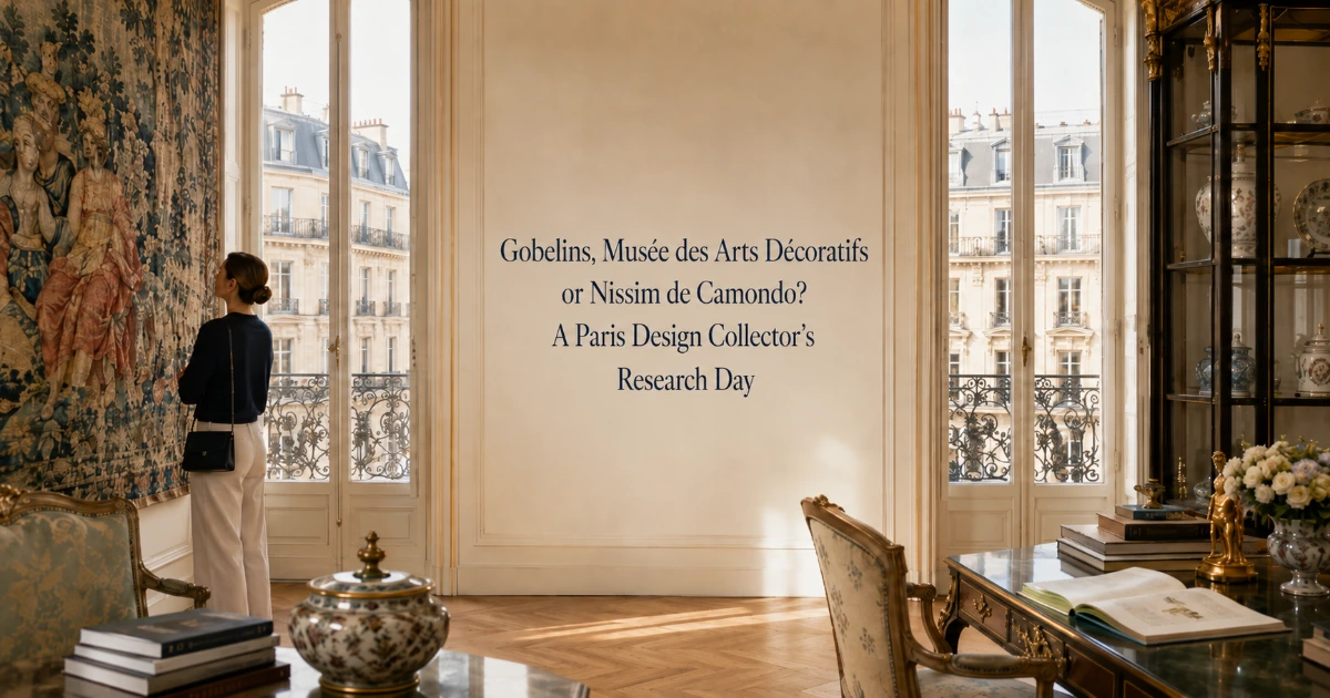 Paris — Gobelins, Musée des Arts Décoratifs or Nissim de Camondo? A Paris Design Collector’s Research Day