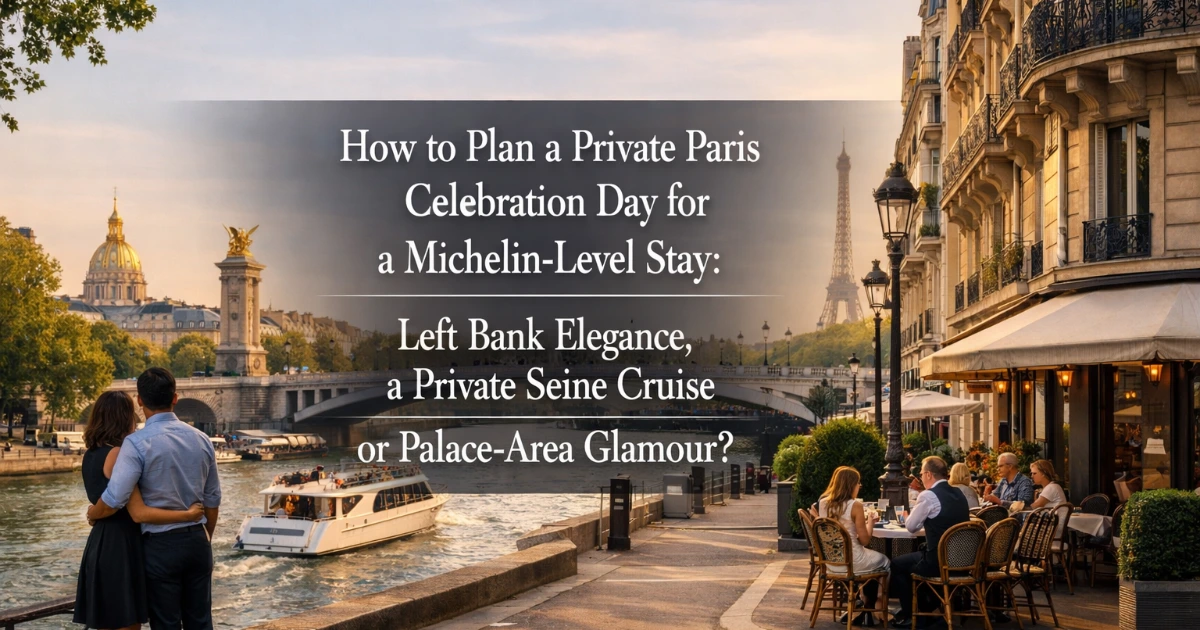 paris — How to Plan a Private Paris Celebration Day for a Michelin-Level Stay: Left Bank Elegance, a Private Seine Cruise or Palace-Area Glamour?