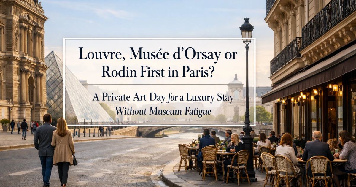 paris — Louvre, Musée d’Orsay or Rodin First in Paris? A Private Art Day for a Luxury Stay Without Museum Fatigue