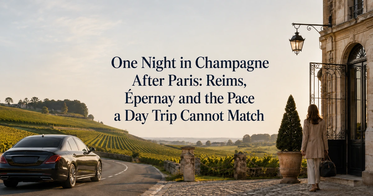 paris — One Night in Champagne After Paris: Reims, Épernay and the Pace a Day Trip Cannot Match