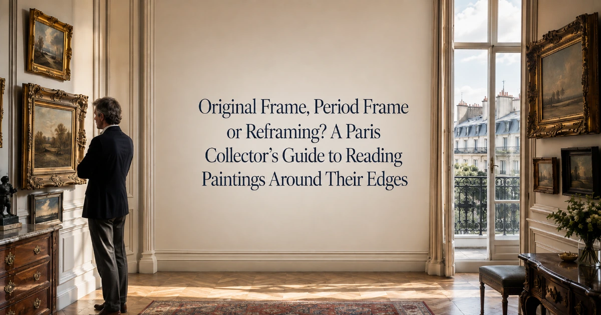 Paris — Original Frame, Period Frame or Reframing? A Paris Collector’s Guide to Reading Paintings Around Their Edges