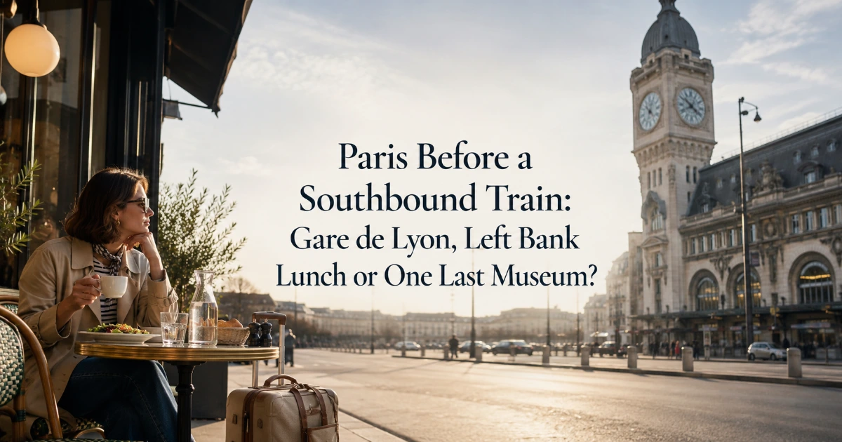 Paris — Paris Before a Southbound Train: Gare de Lyon, Left Bank Lunch or One Last Museum?