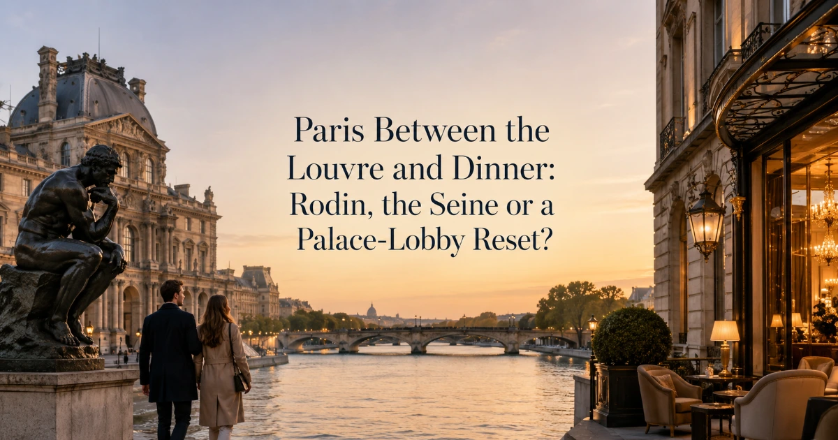 Paris — Paris Between the Louvre and Dinner: Rodin, the Seine or a Palace-Lobby Reset?