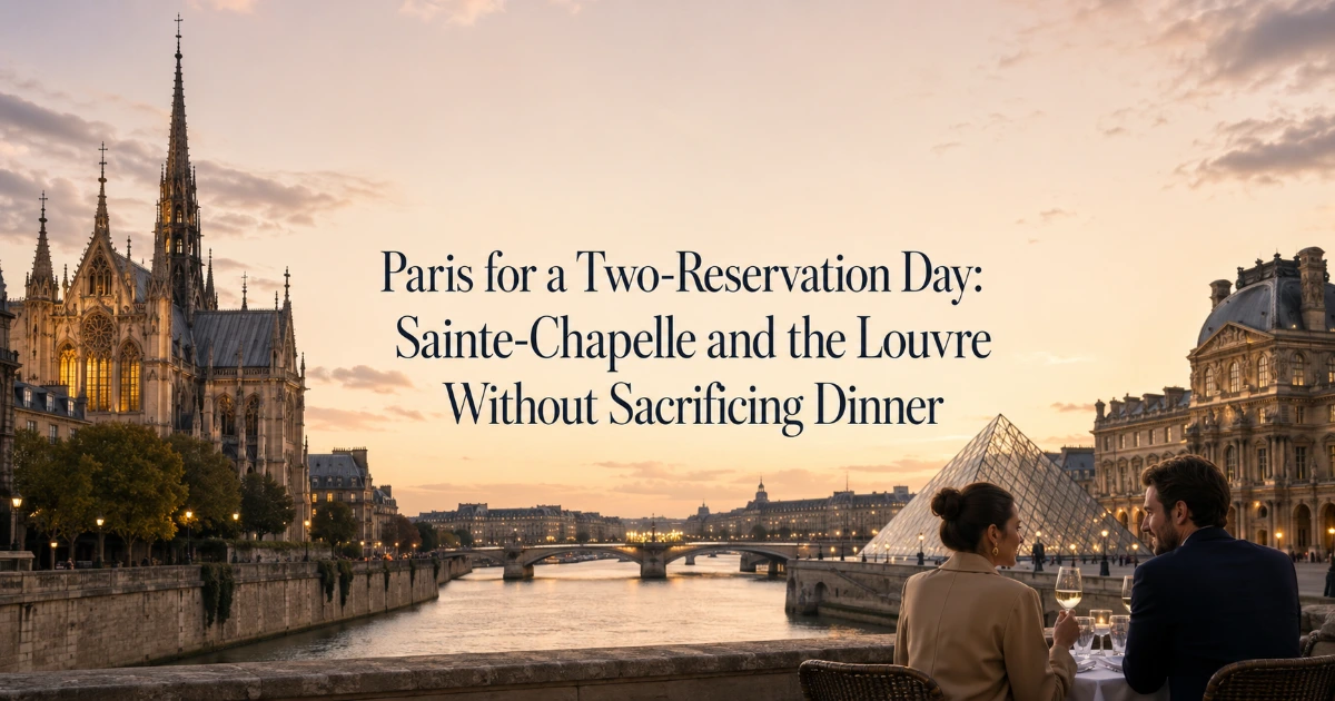 Paris — Paris for a Two-Reservation Day: Sainte-Chapelle and the Louvre Without Sacrificing Dinner