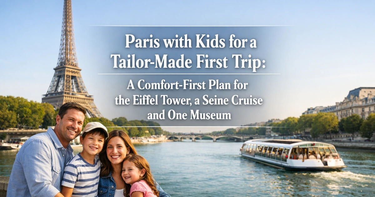 paris — Paris with Kids for a Tailor-Made First Trip: A Comfort-First Plan for the Eiffel Tower, a Seine Cruise and One Museum