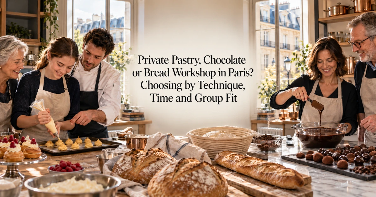 paris — Private Pastry, Chocolate or Bread Workshop in Paris? Choosing by Technique, Time and Group Fit