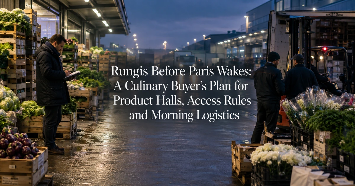 paris — Rungis Before Paris Wakes: A Culinary Buyer’s Plan for Product Halls, Access Rules and Morning Logistics