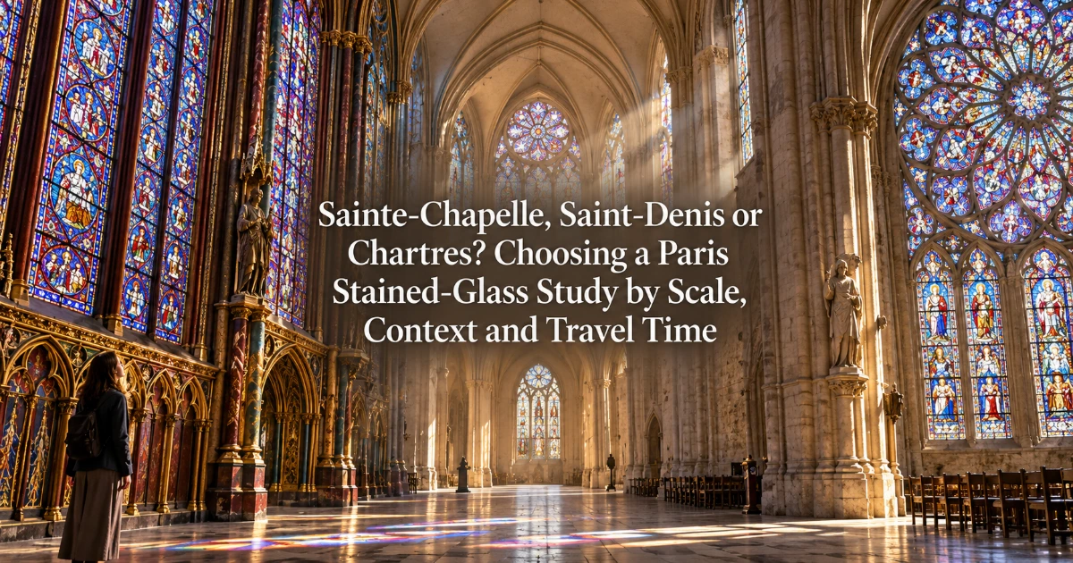 paris — Sainte-Chapelle, Saint-Denis or Chartres? Choosing a Paris Stained-Glass Study by Scale, Context and Travel Time