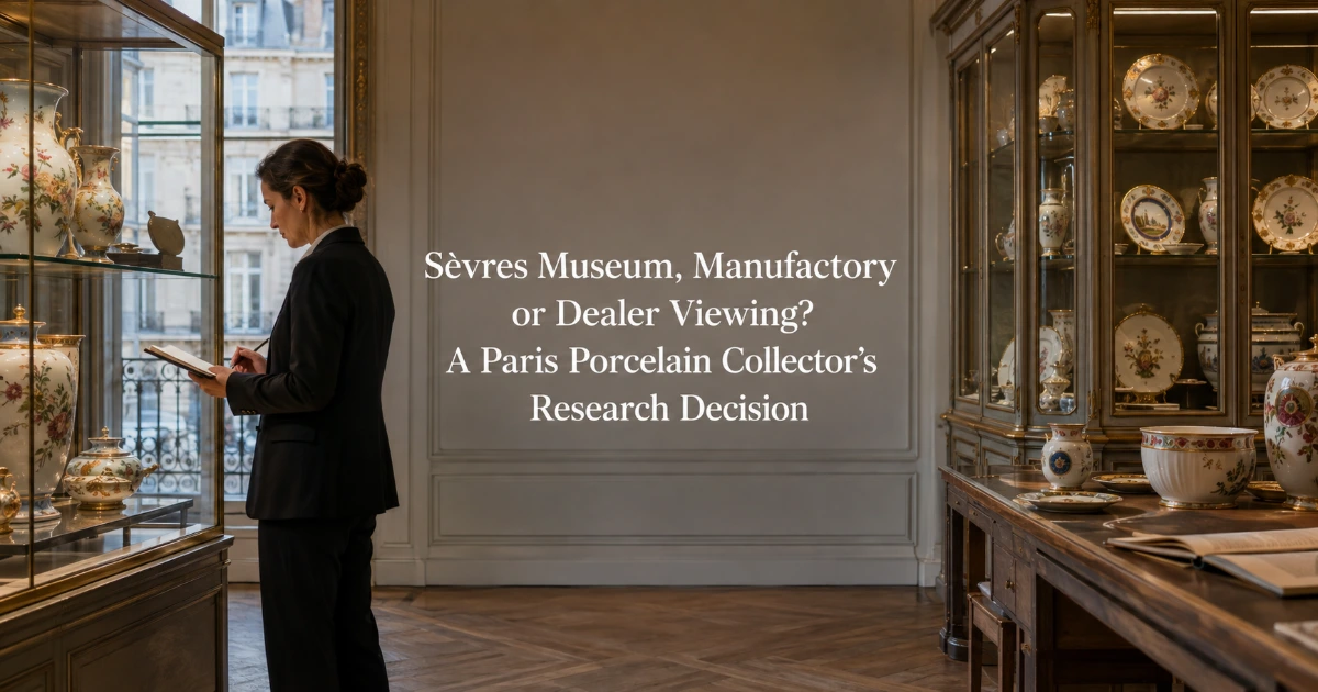 Paris — Sèvres Museum, Manufactory or Dealer Viewing? A Paris Porcelain Collector’s Research Decision