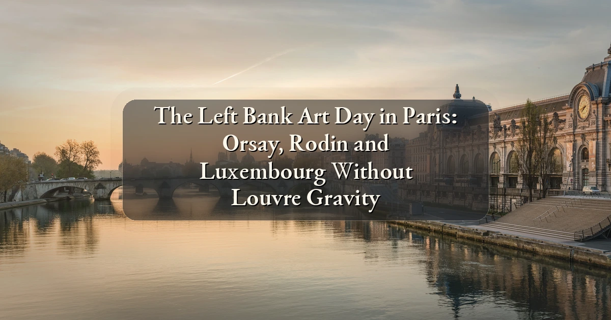 Paris — The Left Bank Art Day in Paris: Orsay, Rodin and Luxembourg Without Louvre Gravity