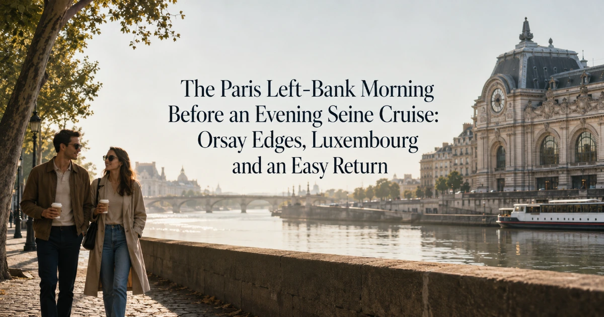 Paris — The Paris Left-Bank Morning Before an Evening Seine Cruise: Orsay Edges, Luxembourg and an Easy Return
