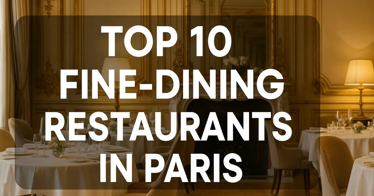 paris — Top 10 Fine‑Dining Restaurants in Paris (2025)