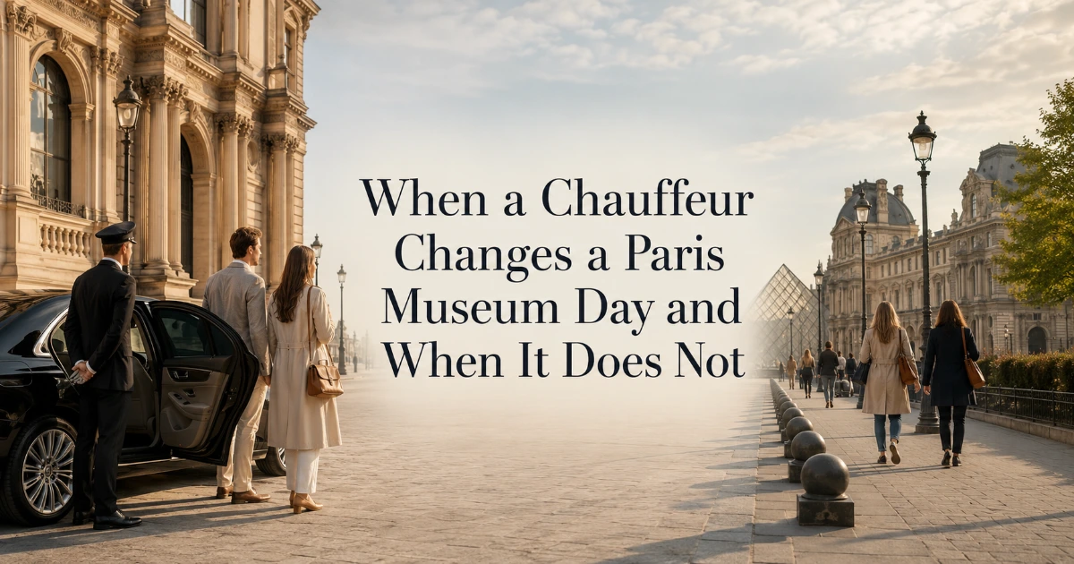 Paris — When a Chauffeur Changes a Paris Museum Day and When It Does Not