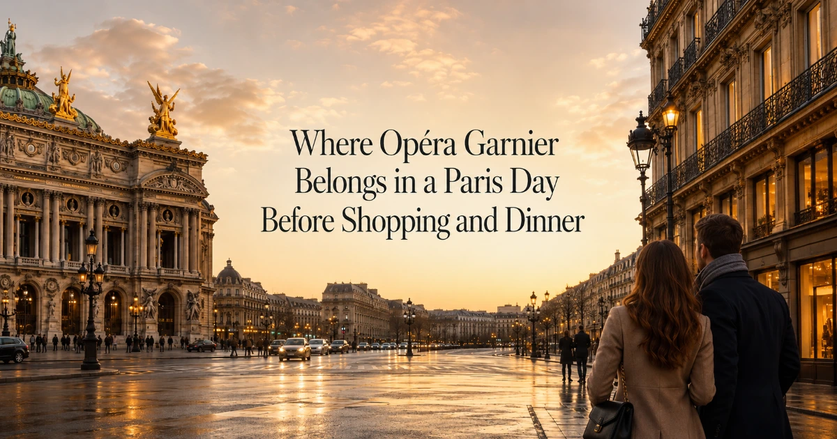 Paris — Where Opéra Garnier Belongs in a Paris Day Before Shopping and Dinner