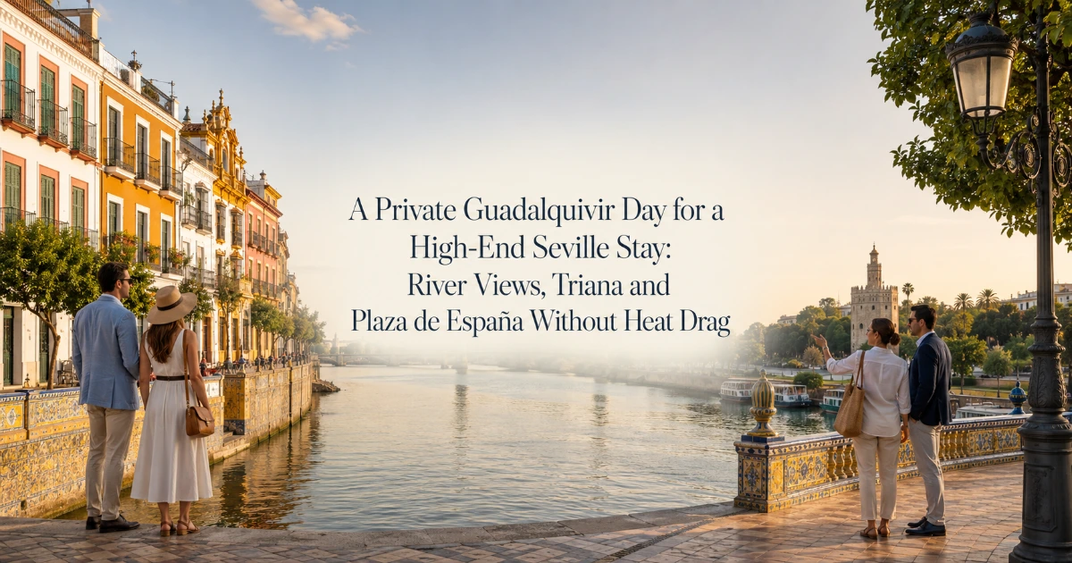 seville — A Private Guadalquivir Day for a High-End Seville Stay: River Views, Triana and Plaza de España Without Heat Drag