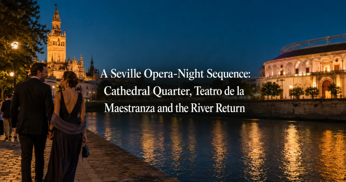 Seville — A Seville Opera-Night Sequence: Cathedral Quarter, Teatro de la Maestranza and the River Return