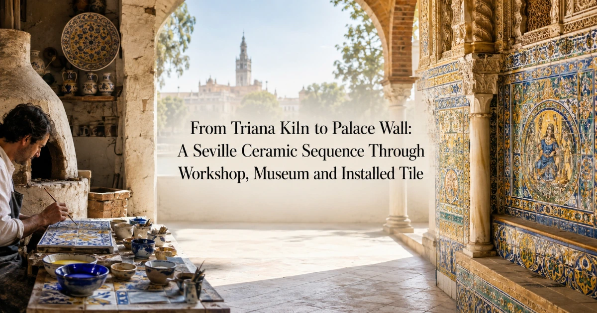Seville — From Triana Kiln to Palace Wall: A Seville Ceramic Sequence Through Workshop, Museum and Installed Tile