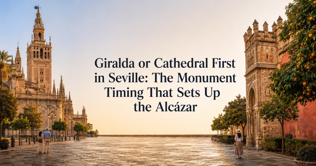 seville — Giralda or Cathedral First in Seville: The Monument Timing That Sets Up the Alcázar