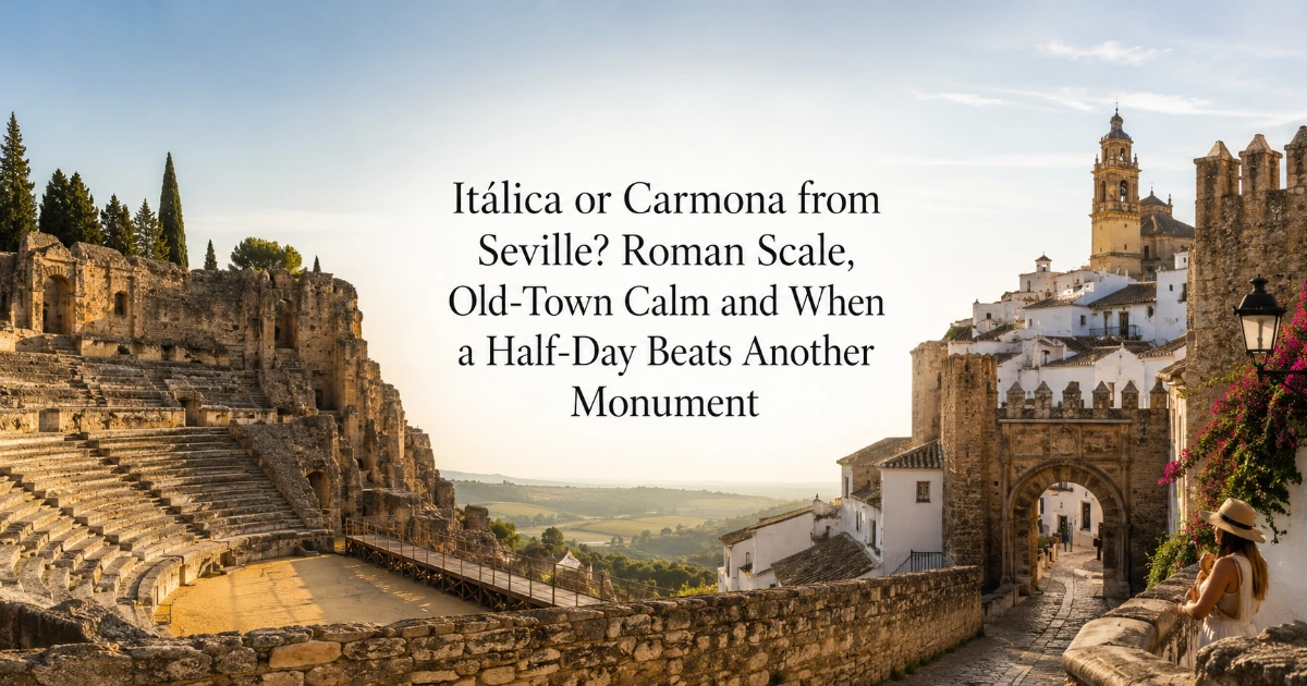 Seville — Itálica or Carmona from Seville? Roman Scale, Old-Town Calm and When a Half-Day Beats Another Monument