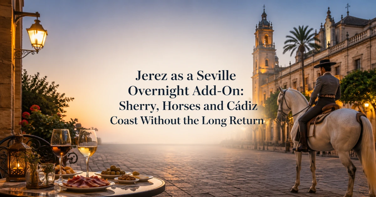 Seville — Jerez as a Seville Overnight Add-On: Sherry, Horses and Cádiz Coast Without the Long Return
