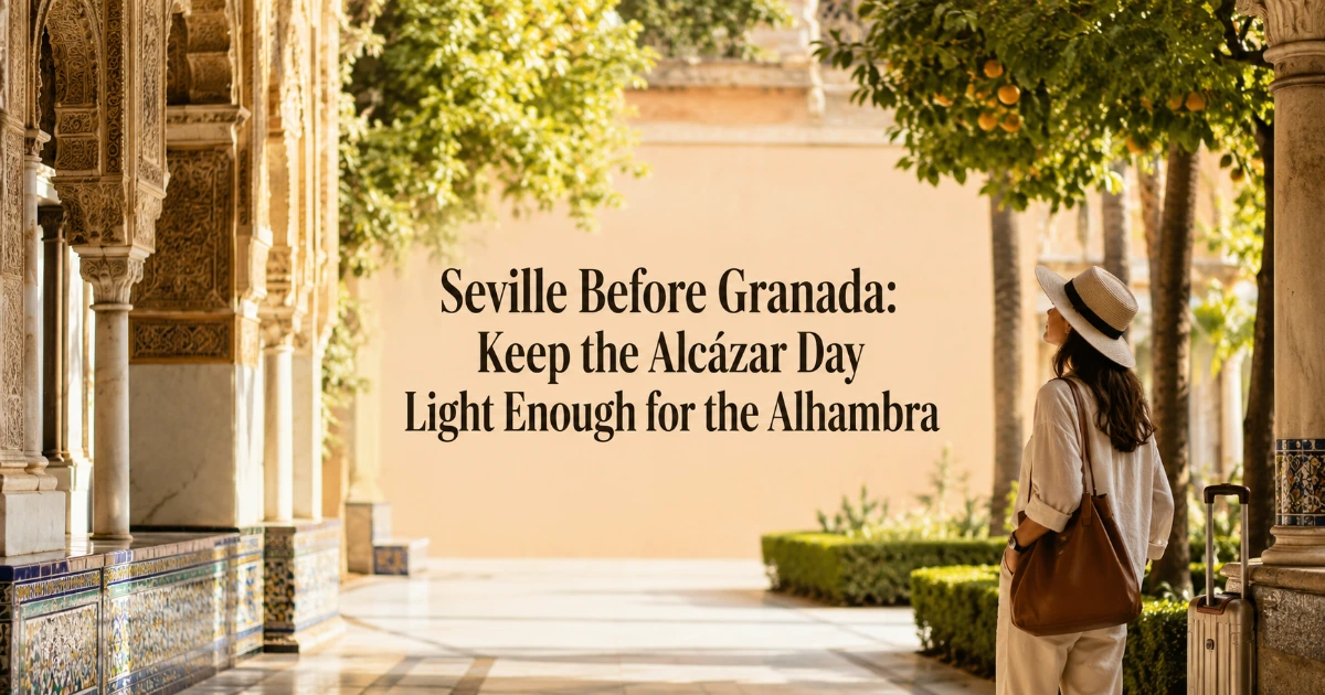 Seville — Seville Before Granada: Keep the Alcázar Day Light Enough for the Alhambra