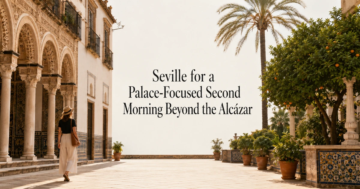 Seville — Seville for a Palace-Focused Second Morning Beyond the Alcázar
